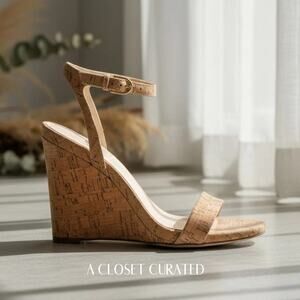 AGL Demo Ankle Strap Wedge Sandal 8.5 NEW